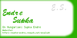 endre supka business card